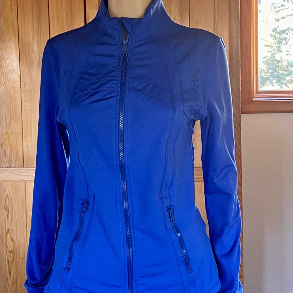 Royal blue athletic jacket